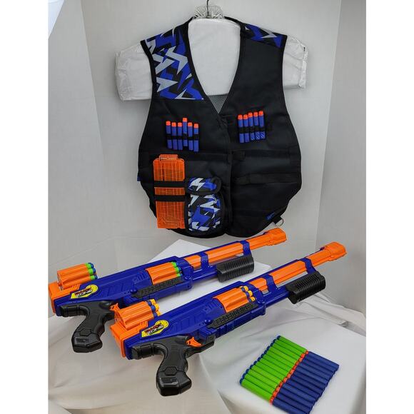 Dart Zone Covert Ops Legend Fire Blaster Many Extra Darts And Tactical Vest - Picture 1 of 10